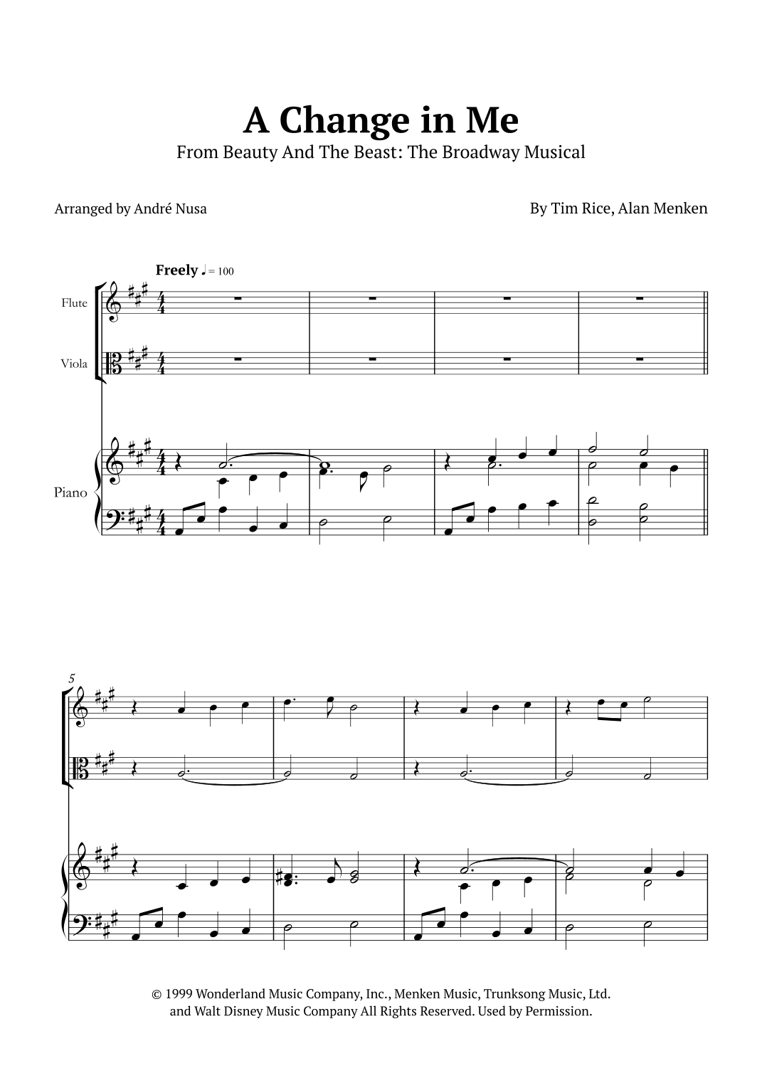 A Change In Me (arr. André Nusa)