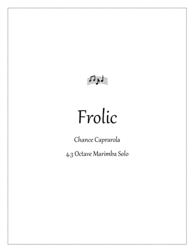 Frolic - 4.3 Octave Marimba Solo