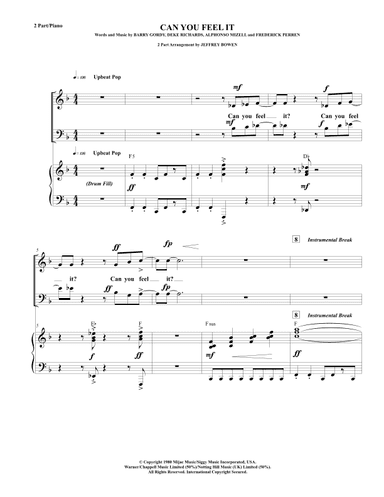 Can You Feel It (arr. Jeffrey Bowen)