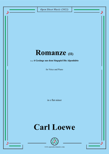 Loewe-Romanze(II),in e flat minor,for Voice and Piano (arr. OSM Press)
