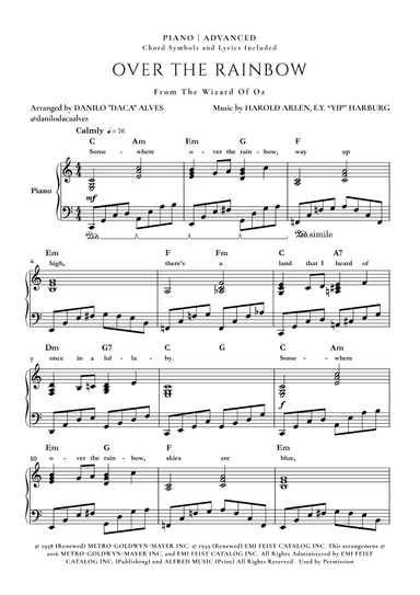 Over The Rainbow (arr. Danilo "Daca" Alves)