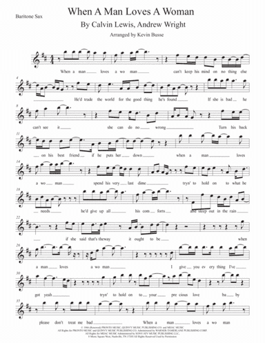 When A Man Loves A Woman (arr. Kevin Busse)