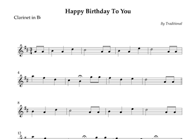 Happy Birthday To You (arr. Wesley S. SIlva)
