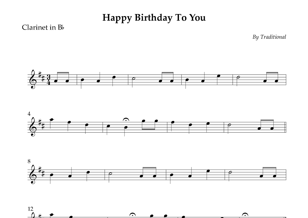 Happy Birthday To You (arr. Wesley S. SIlva)