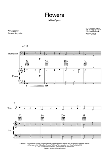 Flowers (arr. Samuel Sequeira)