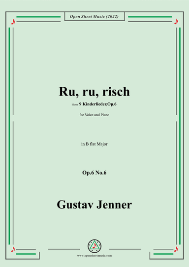 Jenner-Ru,ru,risch,in B flat Major,Op.6 No.6 (arr. OSM Press)
