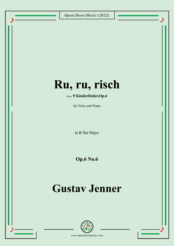 Jenner-Ru,ru,risch,in B flat Major,Op.6 No.6 (arr. OSM Press)