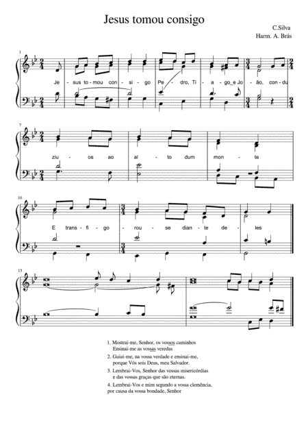 Jesus tomou consigo (arr. A. Brás)