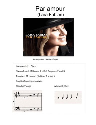 Par Amour (arr. Jocelyn Forget)