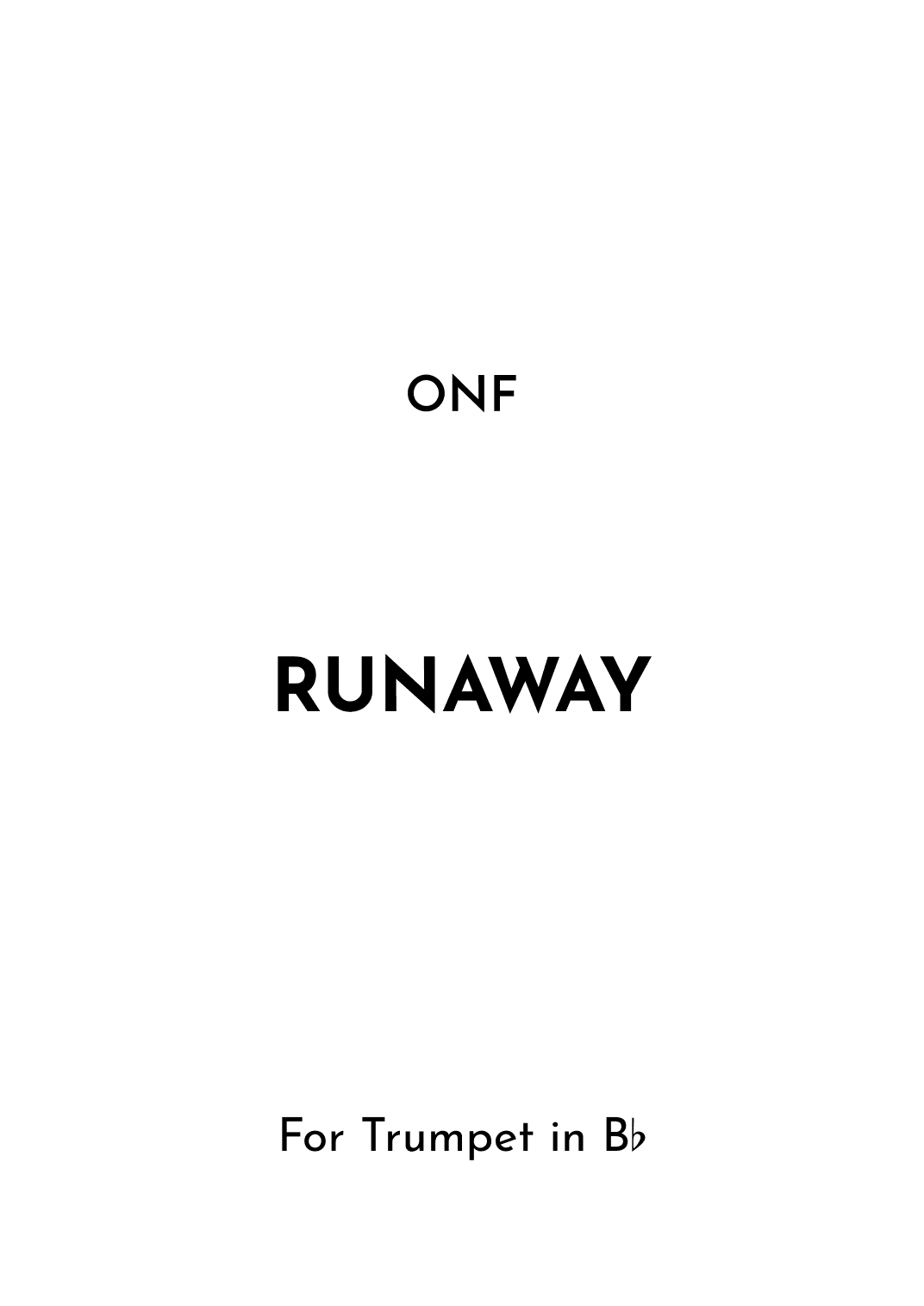 Runaway (arr. Jireh J.)