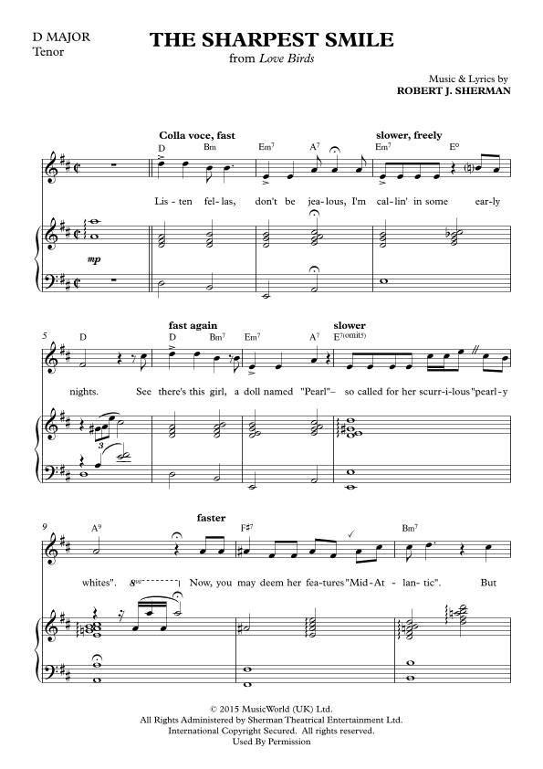 The Sharpest Smile  (D Major)