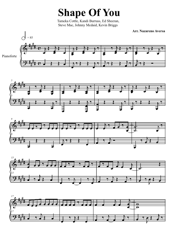 Shape Of You (arr. Nazareno Aversa)