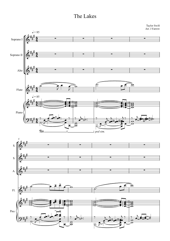 The Lakes (arr. J Farrow)