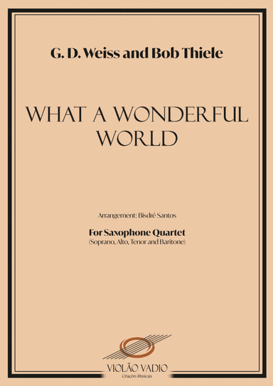 What A Wonderful World (arr. Bisdre Santos)