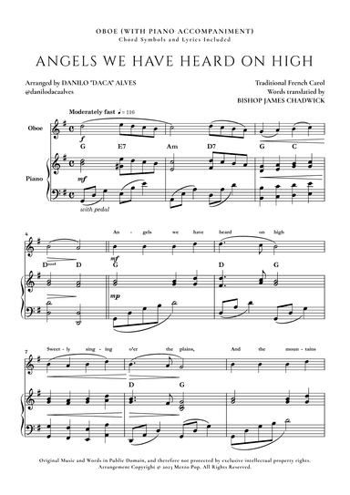 Angels We Have Heard On High (arr. Danilo "Daca" Alves)