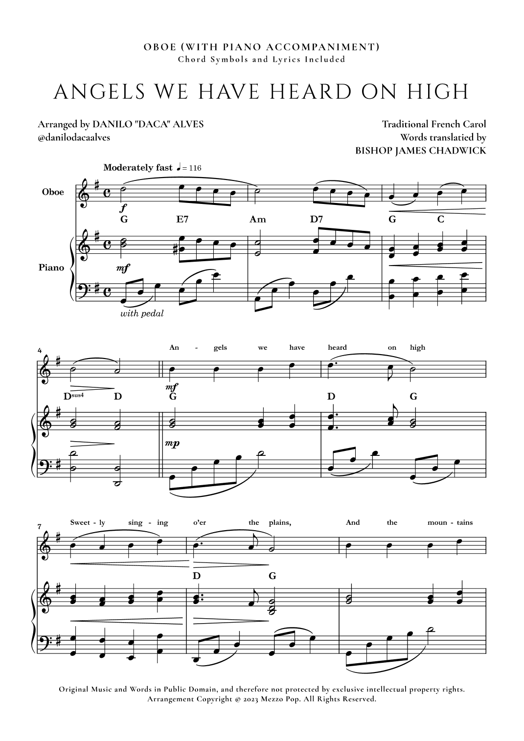 Angels We Have Heard On High (arr. Danilo "Daca" Alves)