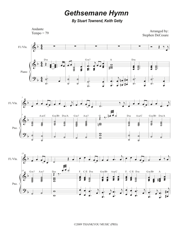 Gethsemane Hymn (arr. Stephen DeCesare)