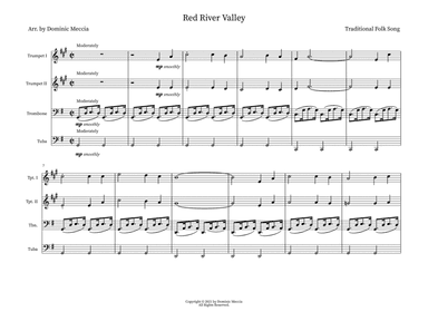 Red River Valley (arr. Dominic Meccia)