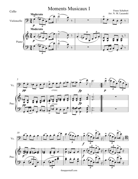 Moments Musicaux I (arr. Nick Lacanski)