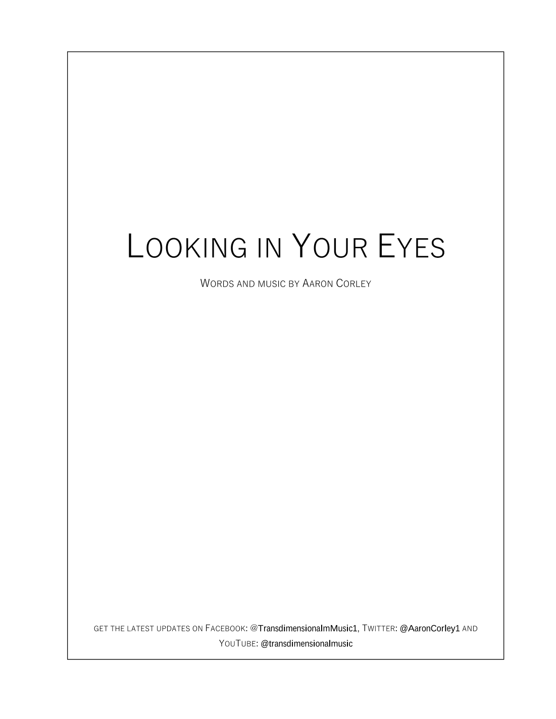 Looking in Your Eyes