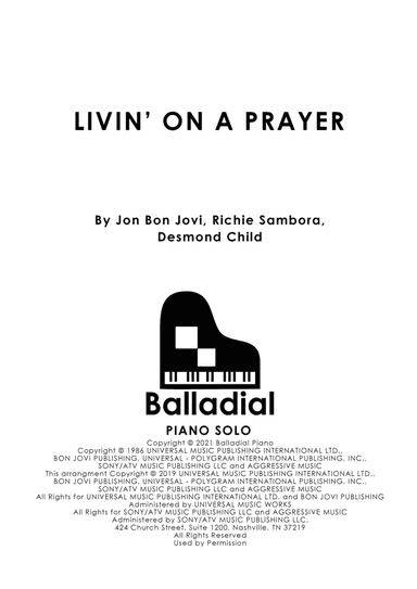 Livin' On A Prayer (arr. Jessica Ranft)