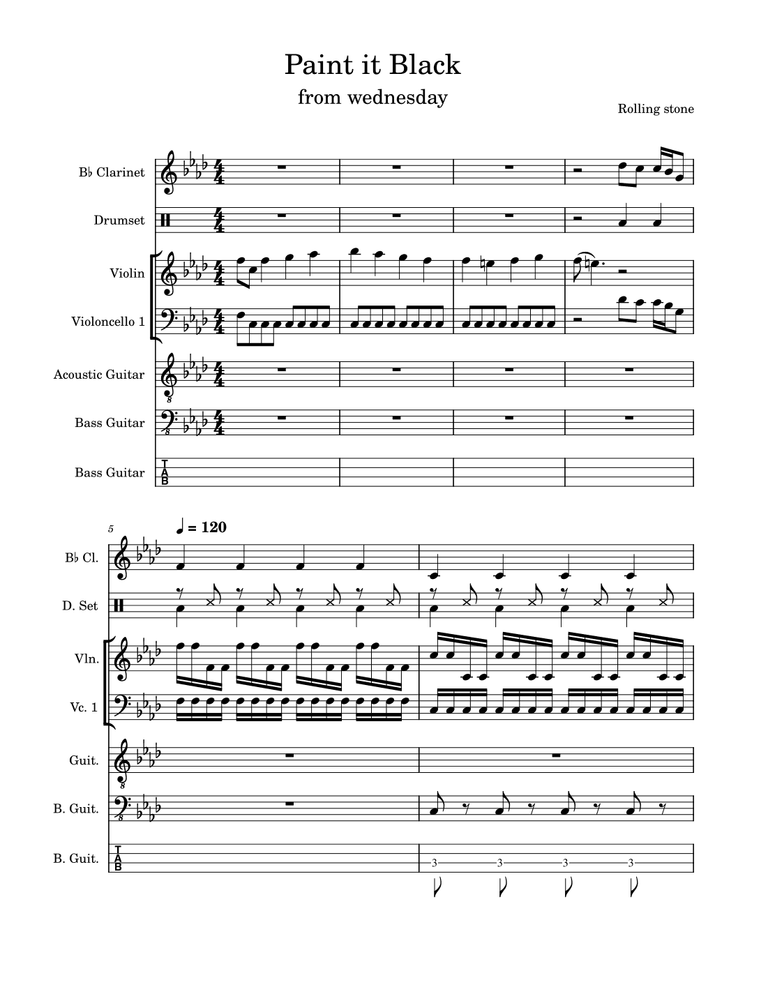 Paint It, Black (arr. Cassidy Jeffery)