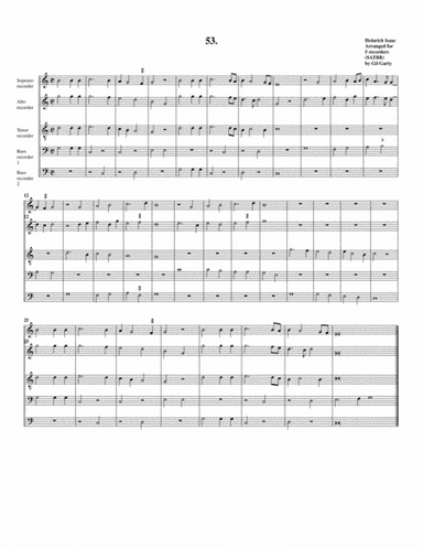 Instrumental quintet no.53 (no title) (arrangement for 3 recorders) (arr. Gil Garty)