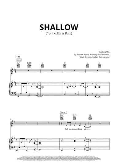 Shallow (arr. Cadenza Editions)