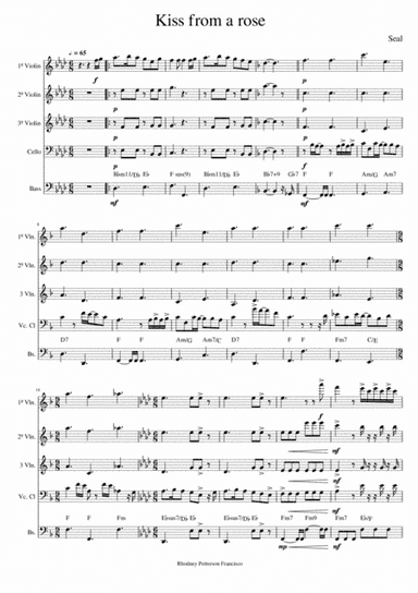 Kiss From A Rose (arr. RHODNEY PETTERSON FRANCISCO)