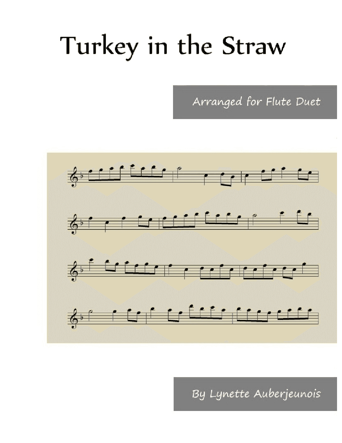 Turkey in the Straw - Flute Duet (arr. Lynette Auberjeunois)