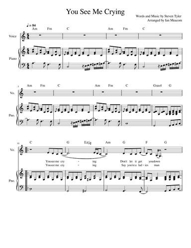 You See Me Crying (arr. Ian Meacom)