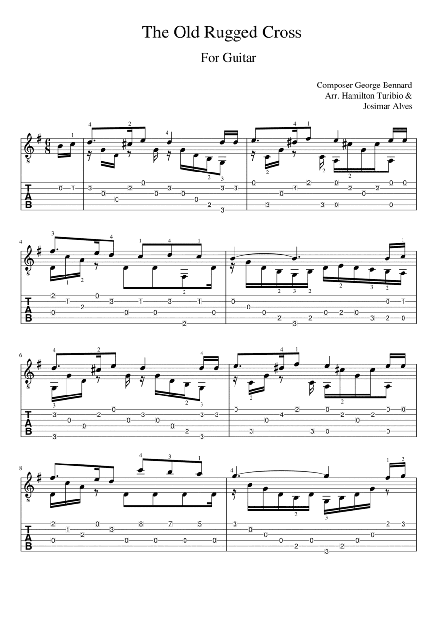 The old rugged cross (arr. Josimar Alves Fonseca)