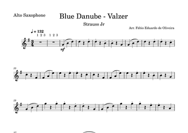 Danube Blue (Strauss Jr) - Easy Arrangement (arr. Fabio Eduardo de Oliveira)