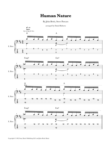 Human Nature (arr. Daniel Roberts)