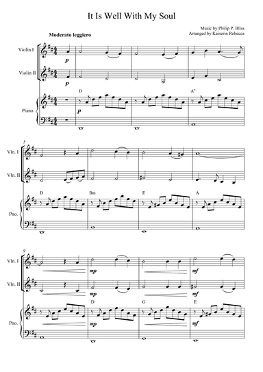 It Is Well With My Soul (arr. Kaiserin Rebecca)