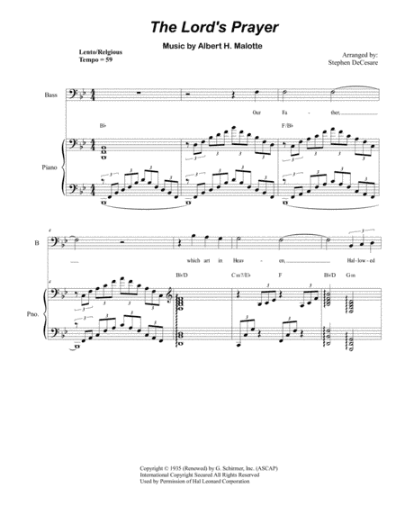 The Lord's Prayer (arr. Stephen DeCesare)