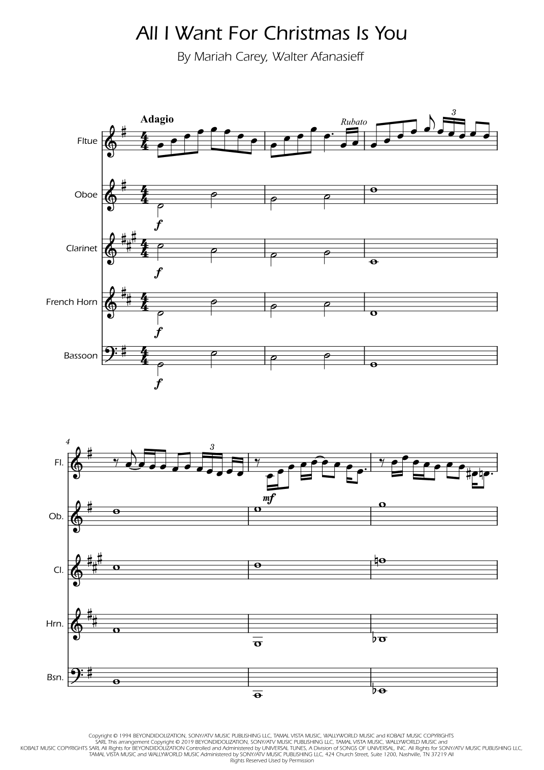 All I Want For Christmas Is You (arr. Ygor Nunes)