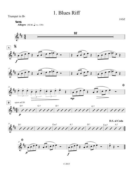 Blues Riff - Trumpet