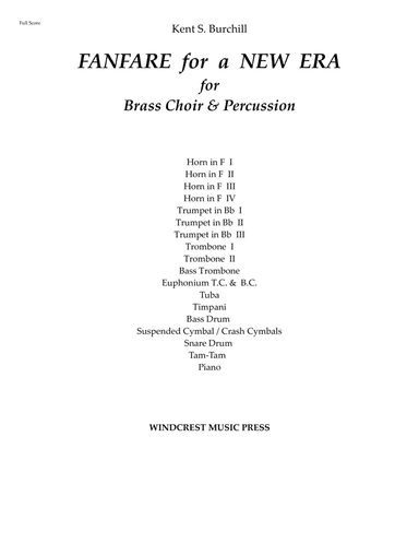 FANFARE for a NEW ERA for Brass Choir and Percussion