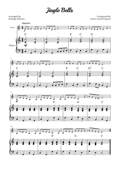 Jingle Bells (arr. Rodrigo Faleiros)
