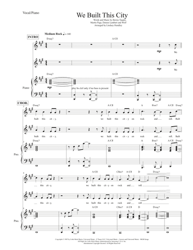 We Built This City (arr. Lindsey Hundley)