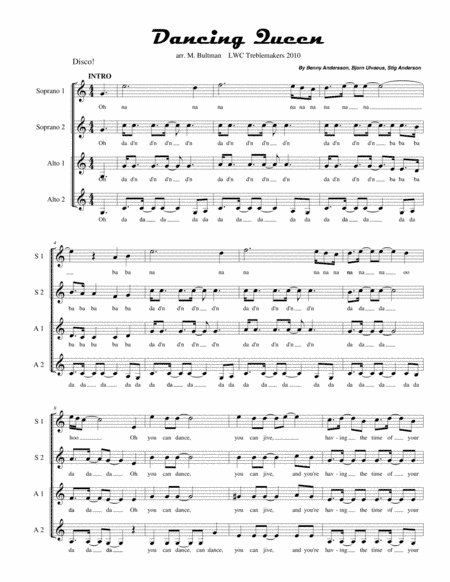 Dancing Queen (arr. Mike Bultman)