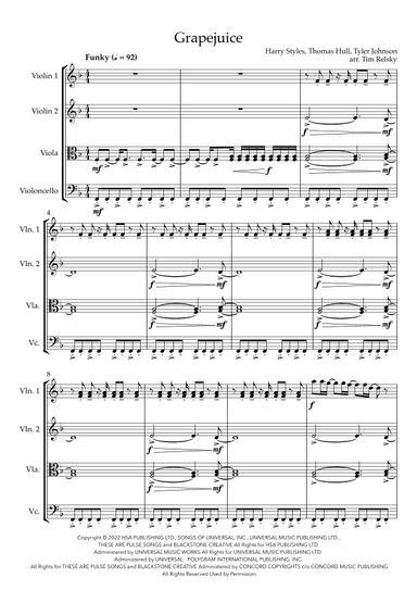 Grapejuice (arr. Tim Relsky)