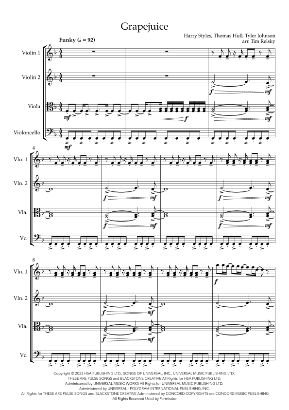 Grapejuice (arr. Tim Relsky)