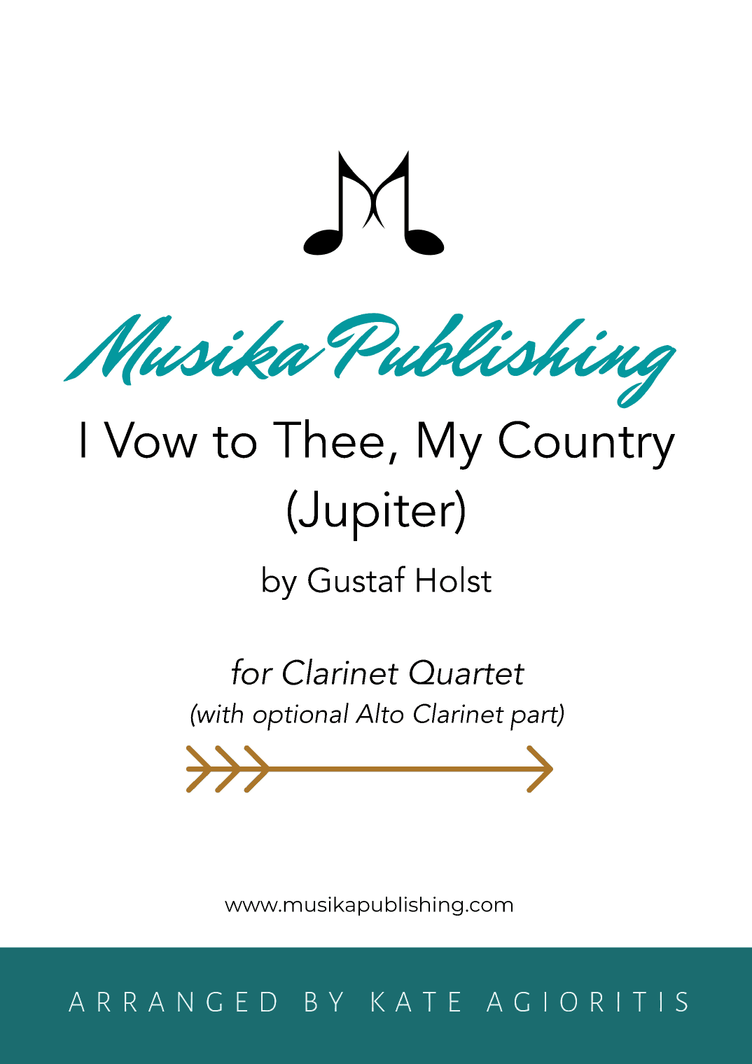 I Vow to Thee, My Country (Jupiter) - Clarinet Quartet (arr. Kate Agioritis)