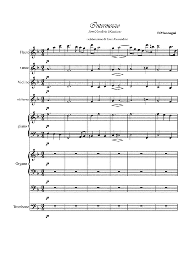 Intermezzo from Cavalleria rusticana for school orchestra (arr. Ester Alessandrini)
