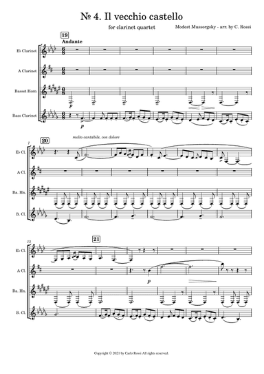 Pictures at an Exibition - Il Vecchio Castello (The Old Castle) (arr. Carlo Rossi)