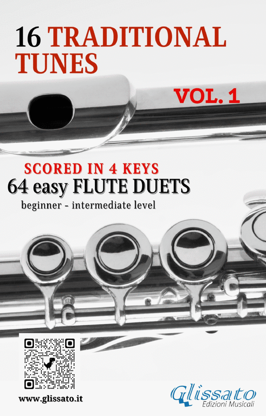 16 Traditional Tunes - 64 easy flute duets (VOL.1) (arr. Francesco Leone)