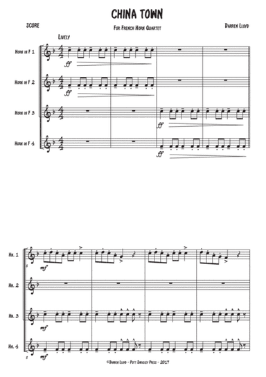 China town - French Horn quartet