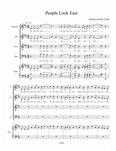 People Look East (arr. Kathy Clark)